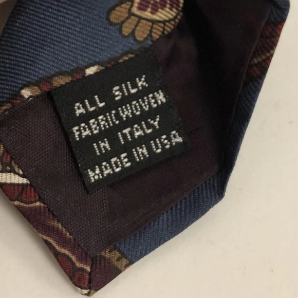 CERTIFED AUTHENTIC CHRISTIAN DIOR Blue and Brown Tie Sophisticated Accessory - Picture 5 of 7